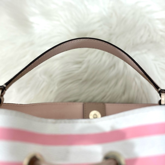 Kate Spade Eva Stripe Large Bucket Bag - Picture 12 of 15